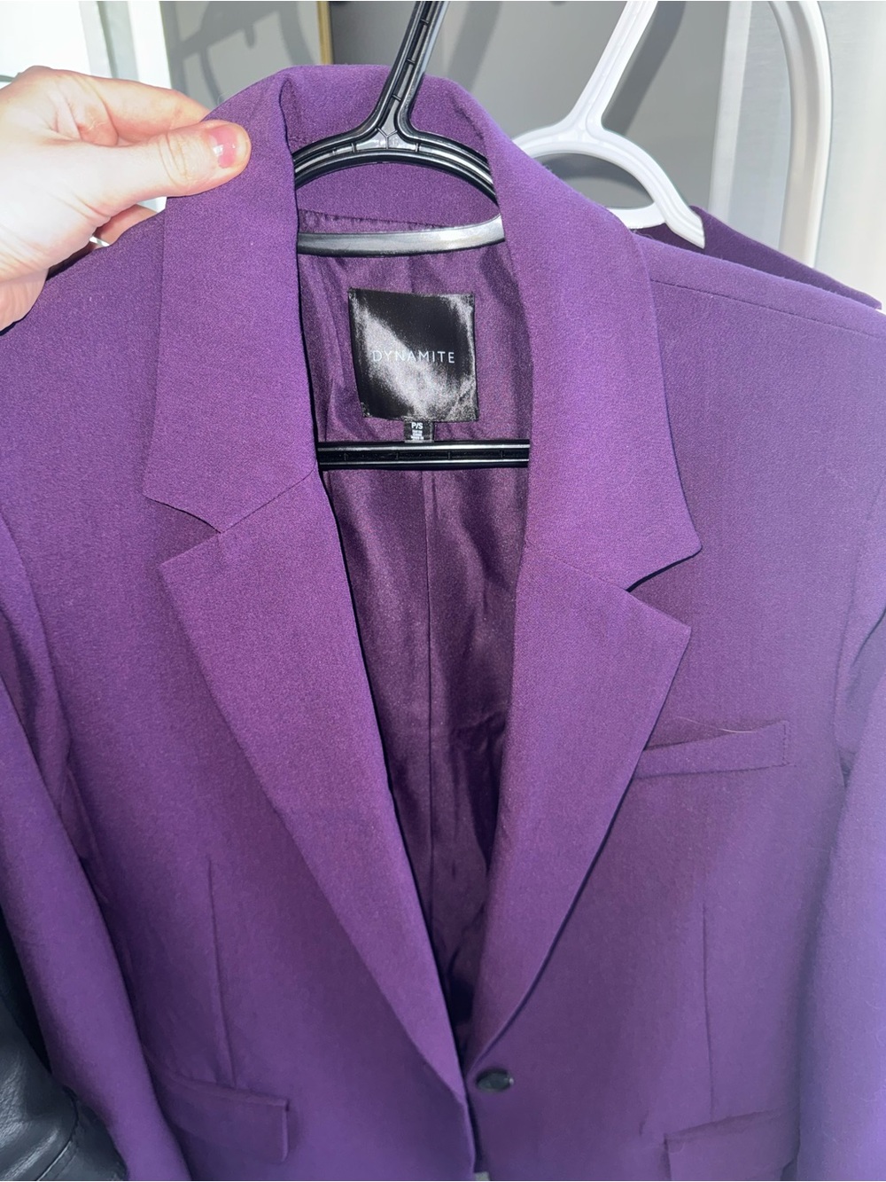 Dynamite Purple Women's Tailored Pantsuit with Vest - Picture 8 of 11